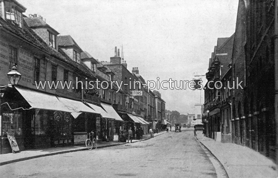 The High Street, viewed from the North, Romford, Essex. c.1910
